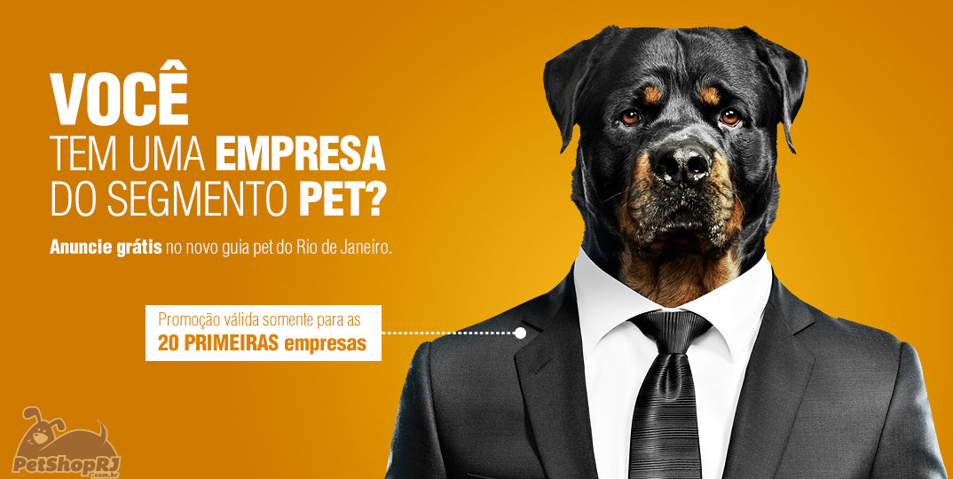 Promoção de lançamento do nosso guia Pet Shop RJ
